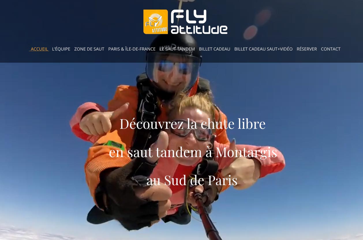 Création du site internet Fly Attitude par VirtualTech
