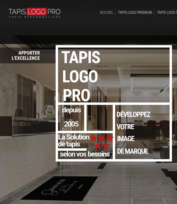 Création du site internet Tapis Logo Pro par VirtualTech